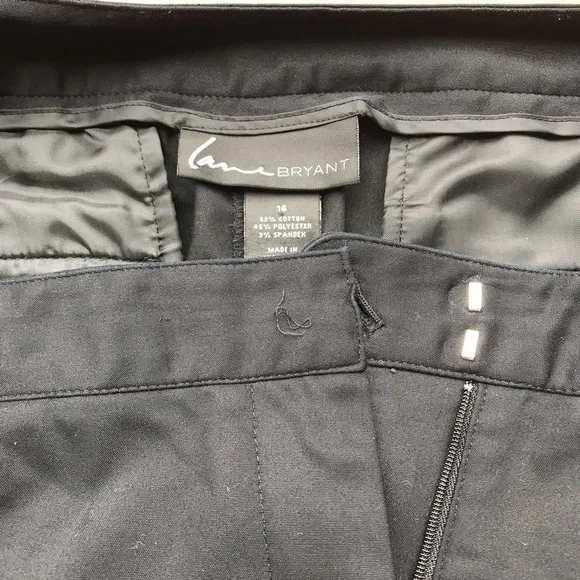 Lane Bryant Cuffed Black Dress Pants Size 16 - Picture 3 of 8